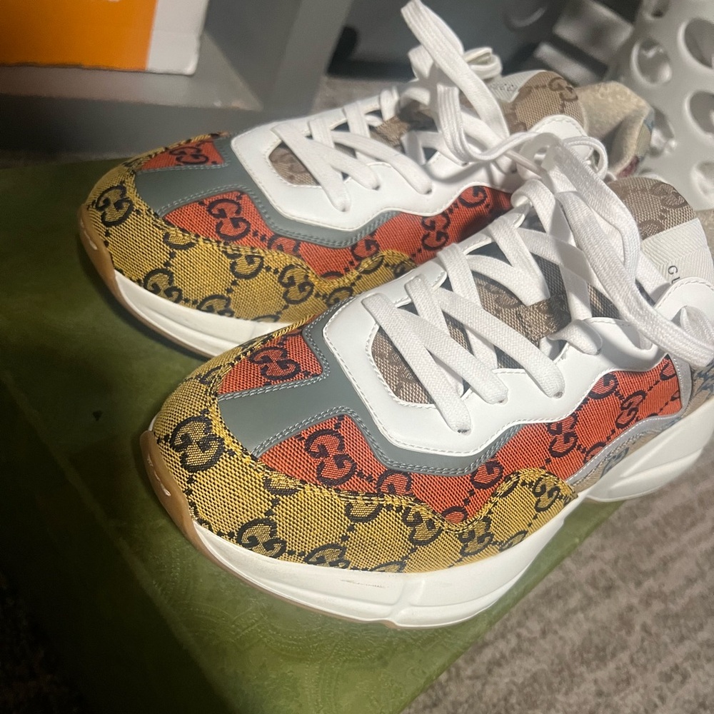 Gucci print multi color eliminate addition sneakers